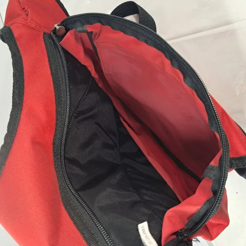 Everest Messenger Bag Red black‎ crossbody travel men women unisex Vintage